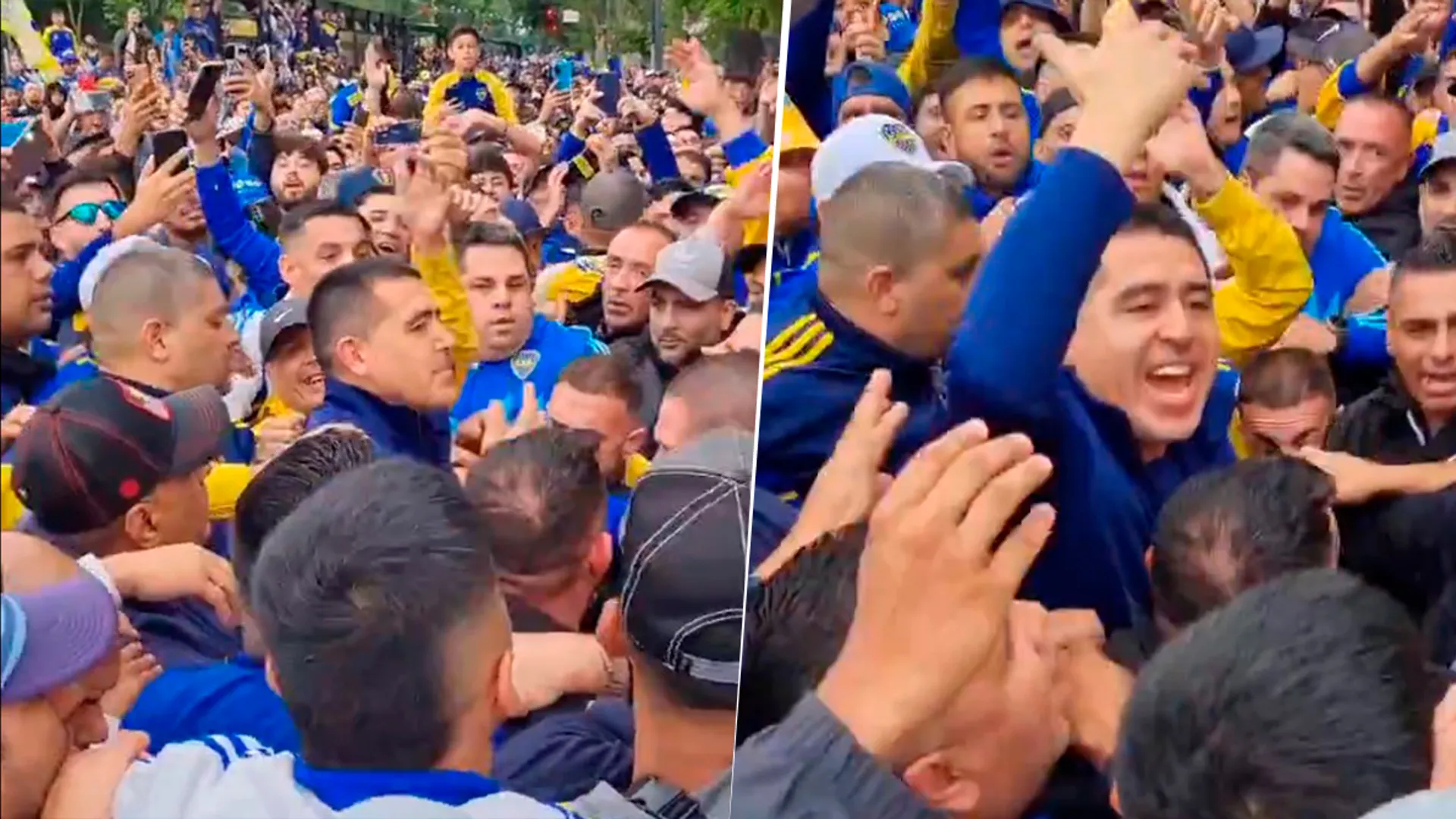 VIDEO | No se vio: Riquelme cantó "Y Macri tiene miedo" junto a los hinchas de Boca