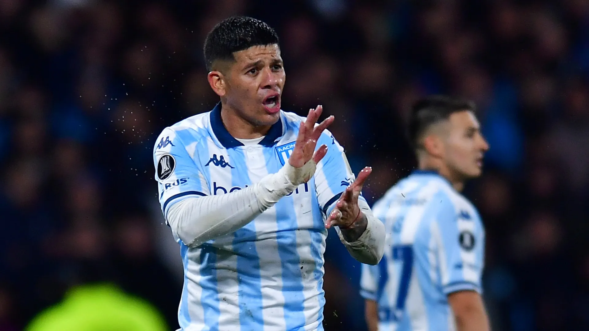 En la previa de Boca vs. Racing, Ander Herrera se juntó con Marcos Rojo