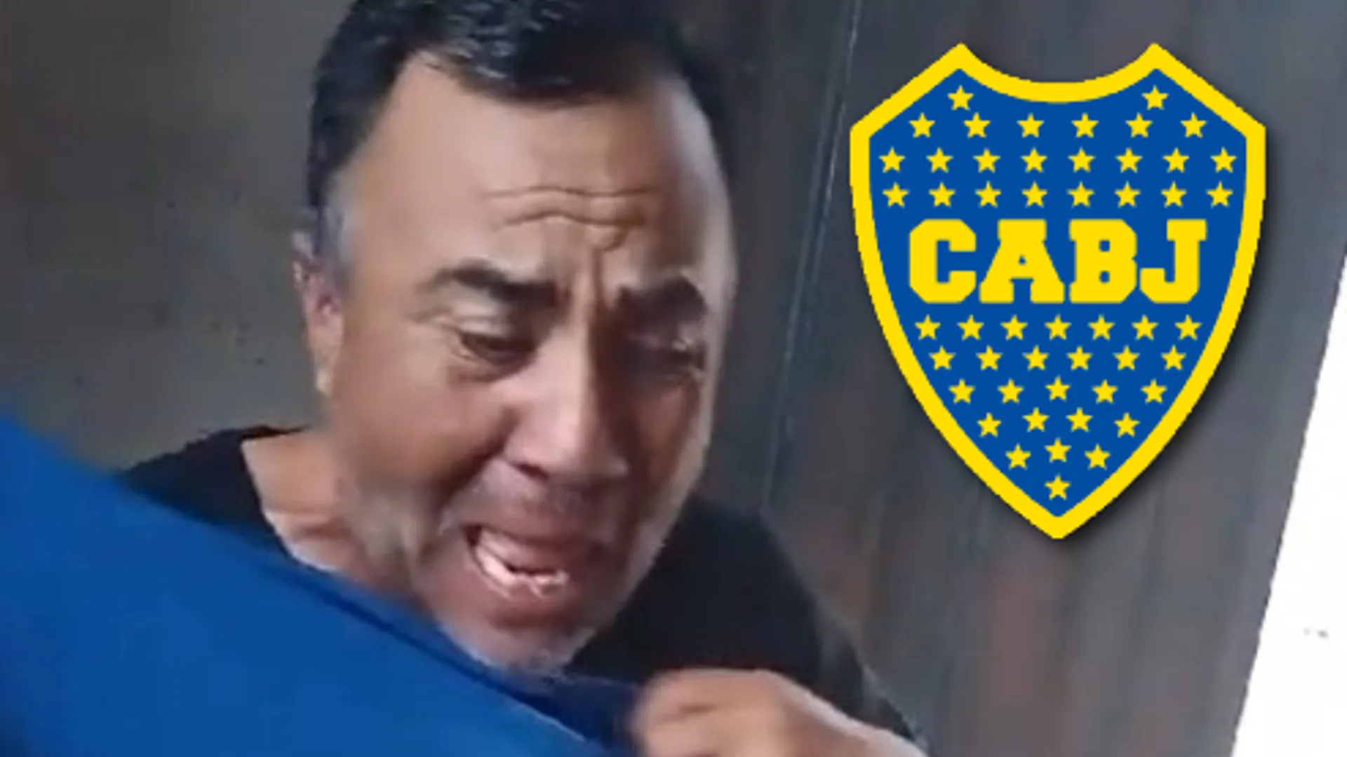 Fabián, hincha de Boca que se emocionó al recibir su entrada para el partido del xeneize contra Almagro por Copa Argentina.