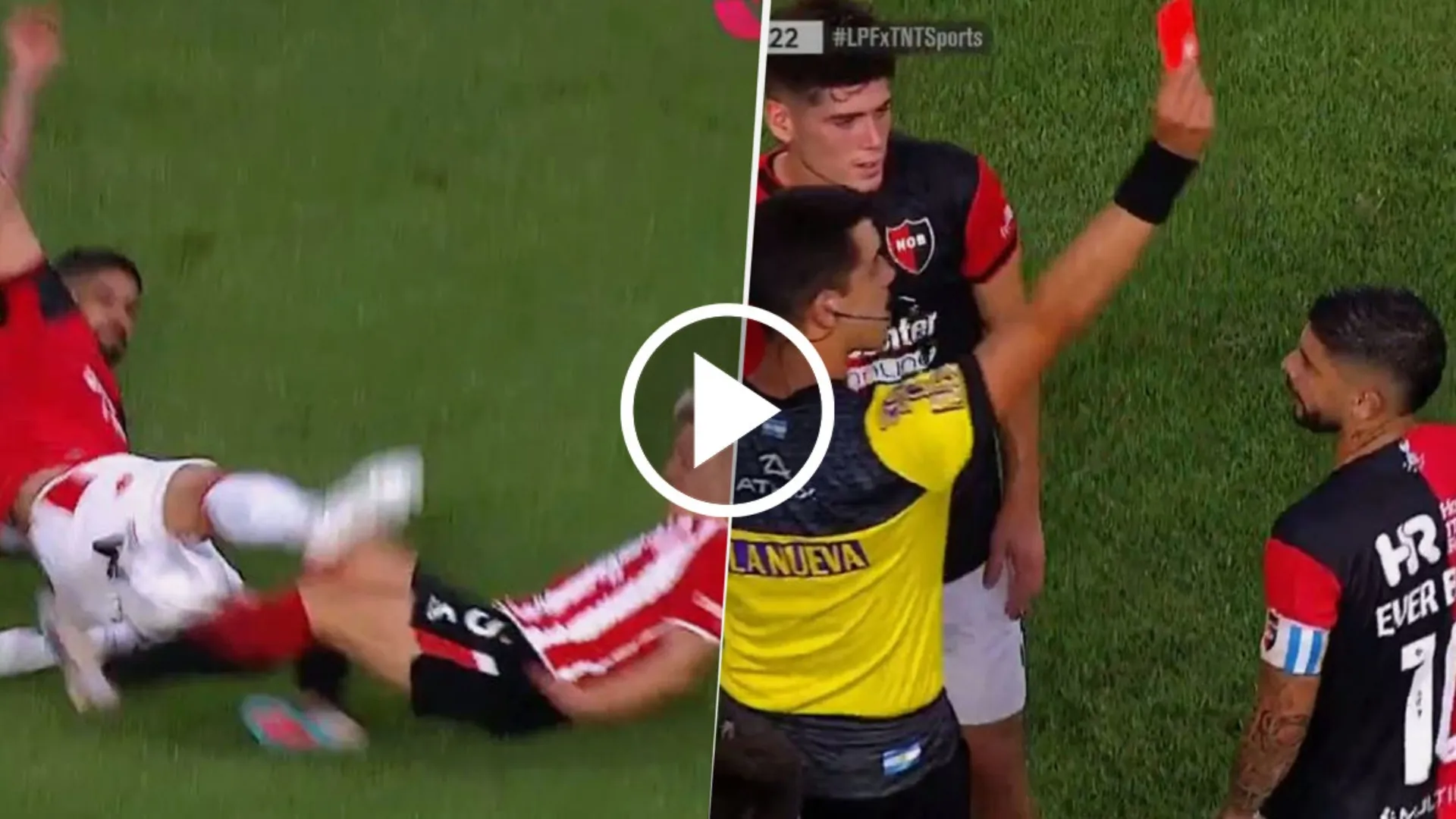 VIDEO | La durísima entrada de Éver Banega que lo deja afuera del clásico contra Rosario Central
