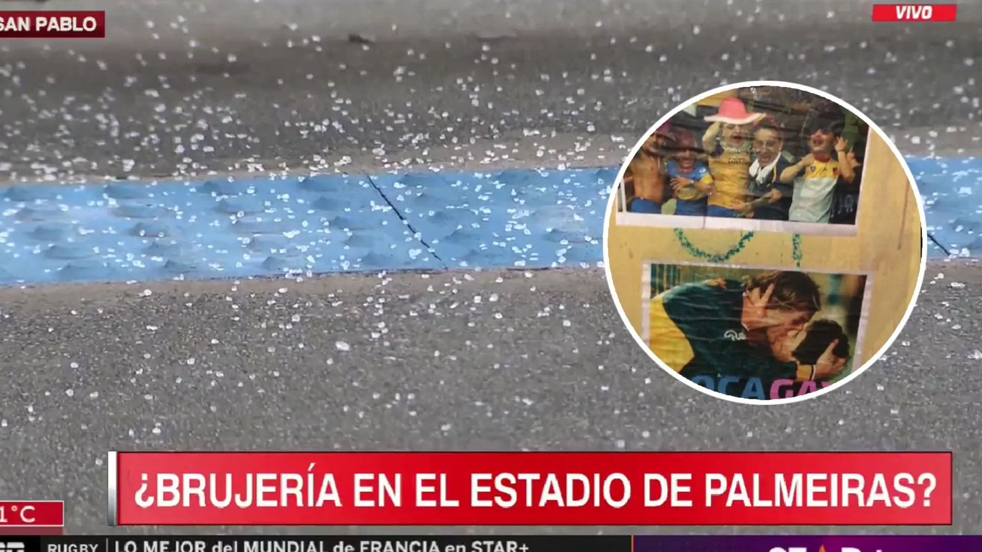 Los hinchas de Palmeiras van por todo: "brujería" en la cancha y provocaciones para Boca con Maradona