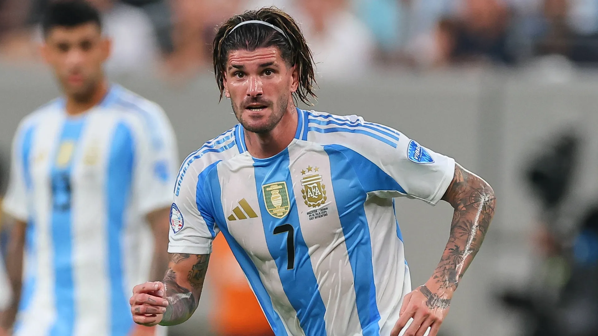 Rodrigo De Paul, renovado: su nuevo look para jugar la final de la Copa América 2024