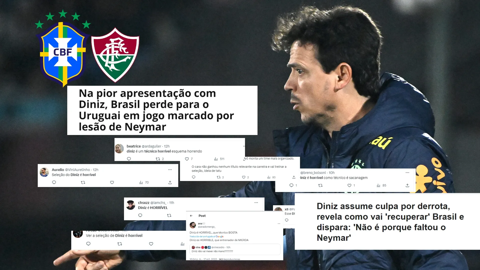 A tres semanas de la final con Boca, el DT de Fluminense es criticado por todo Brasil: "Técnico horrible"
