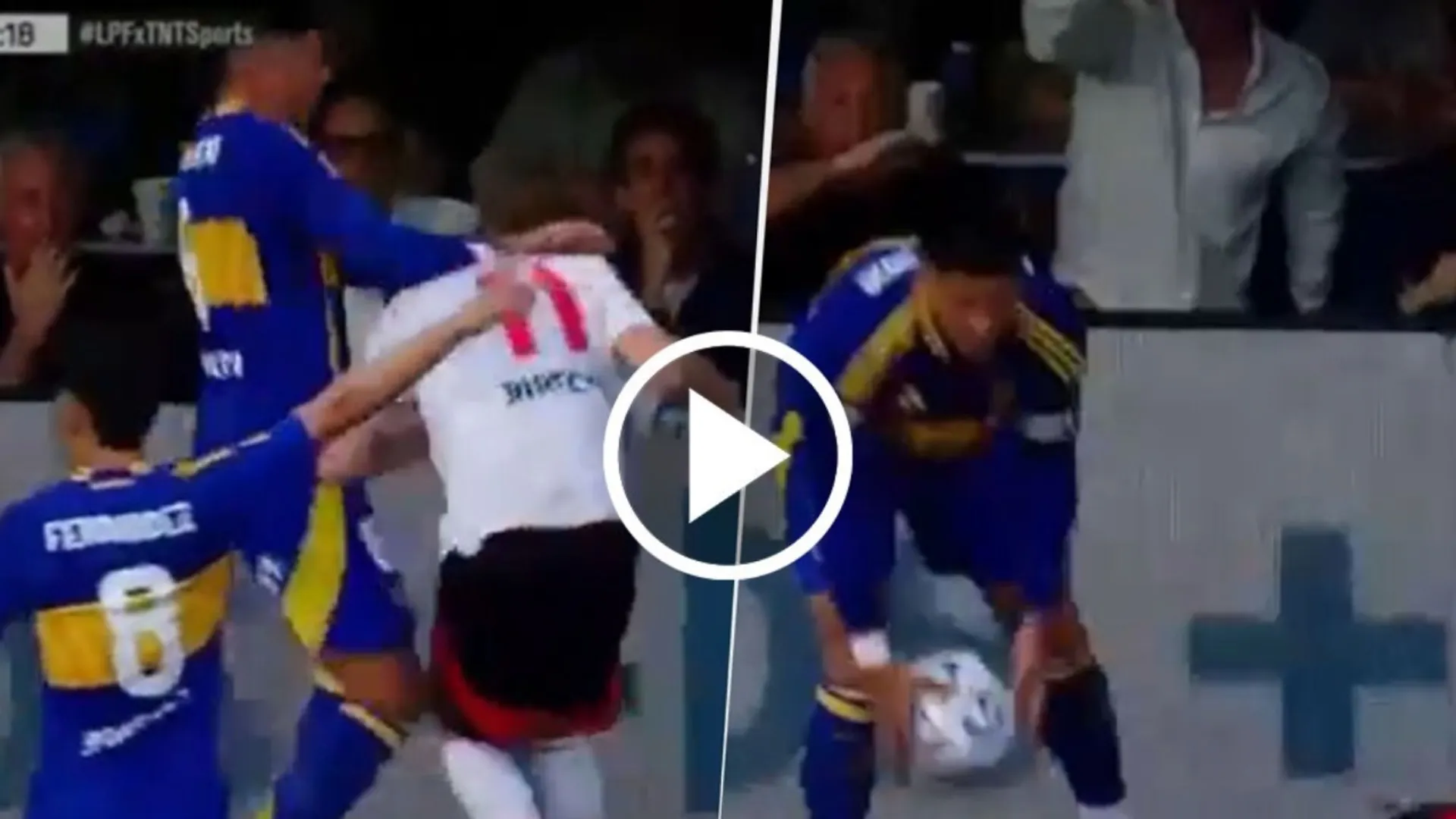 VIDEO | El gesto que le hizo Jorge Brito a Marcos Rojo tras la agresión a Colidio