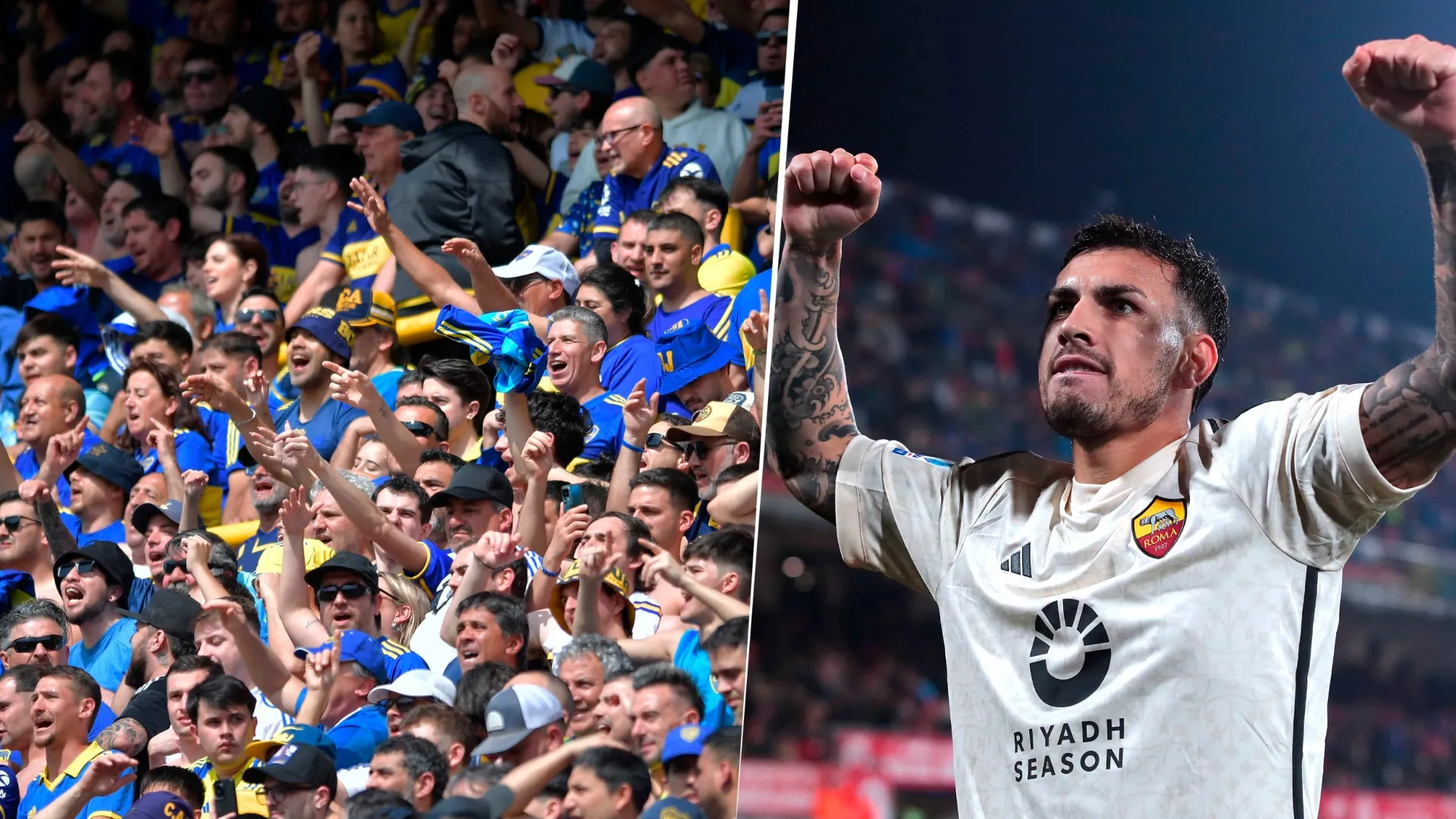 Fantástico: hinchas de Boca se hicieron pasar por "tifosi" de la Roma y pidieron que se vaya Leandro Paredes