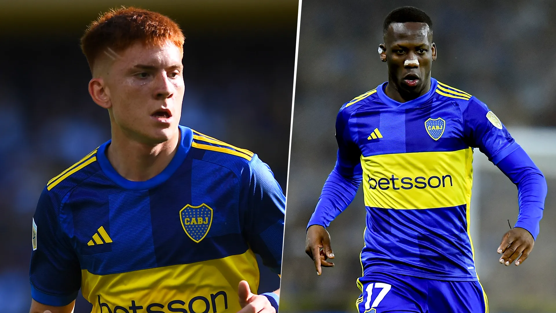 Valentín Barco y Luis Advíncula en Boca