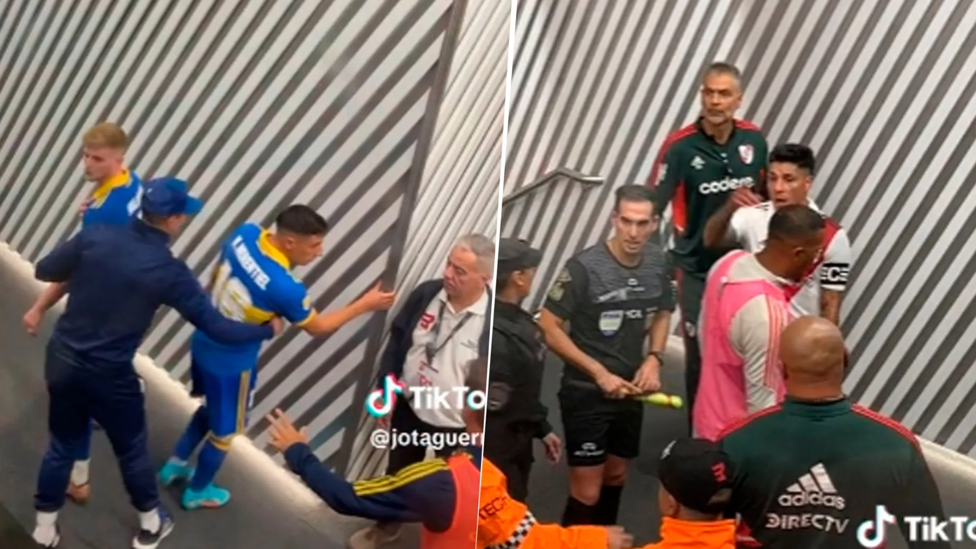 Merentiel sacado y el grito de Enzo Pérez: apareció un video de los jugadores en el túnel al vestuario