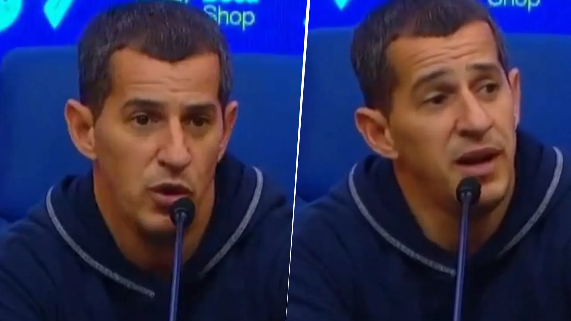 Pipi Romagnoli en conferencia de prensa tras la derrota contra Boca