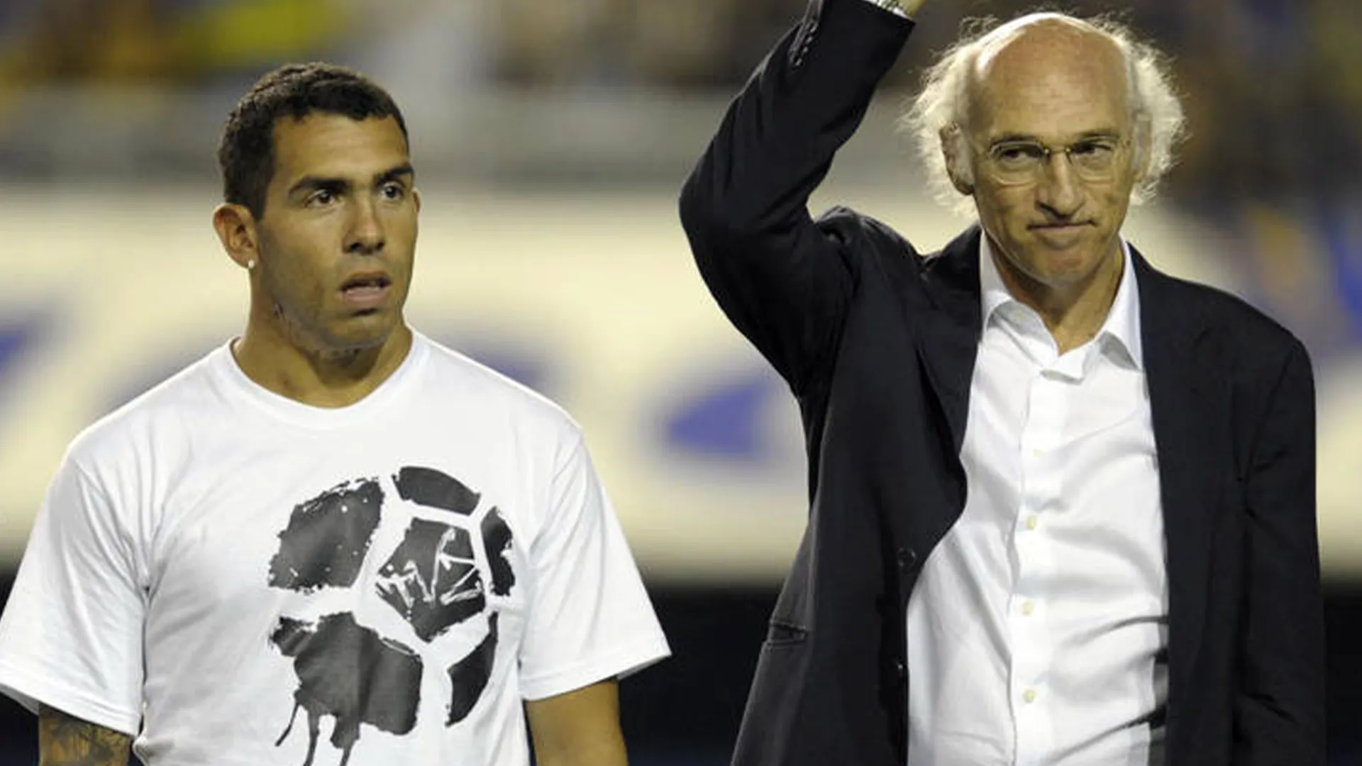 Carlos Tevez y Carlo Bianchi, ídolos de Boca