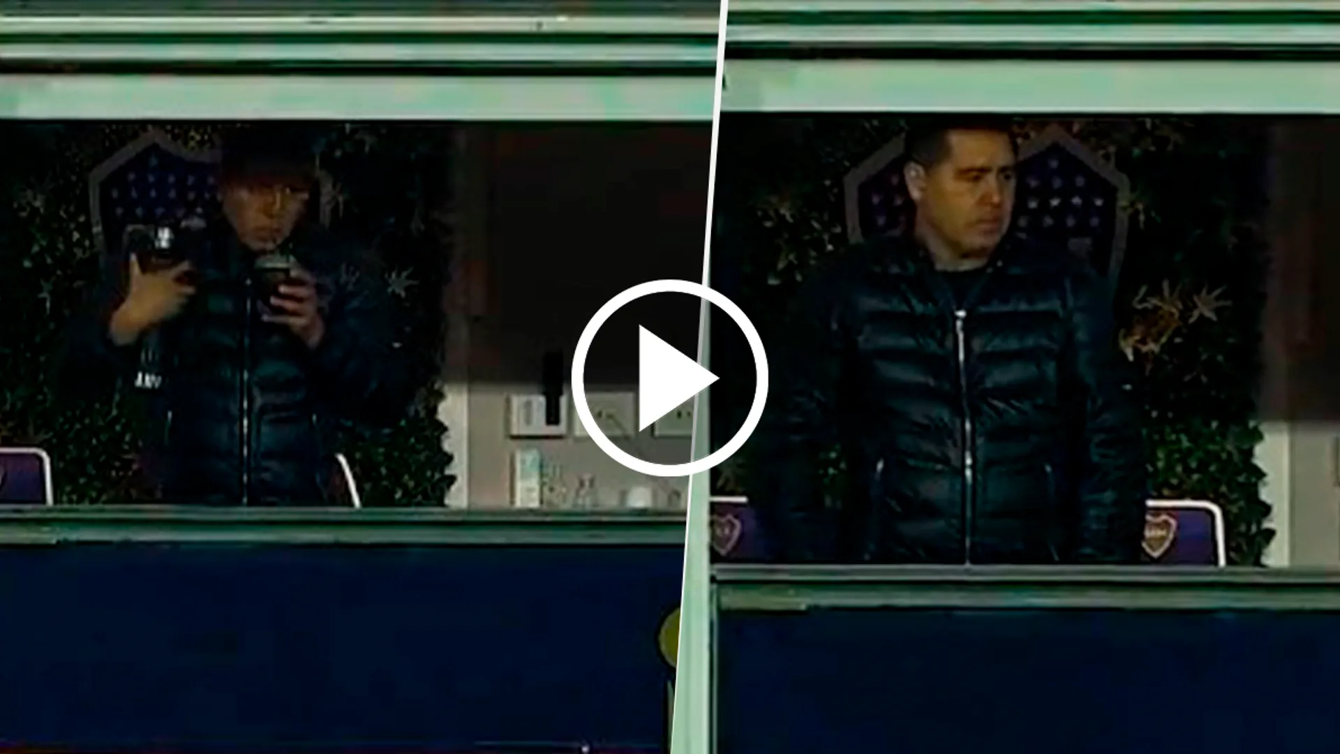 VIDEO | Cómo reaccionó Juan Román Riquelme al gol de Cavani ante Cruzeiro