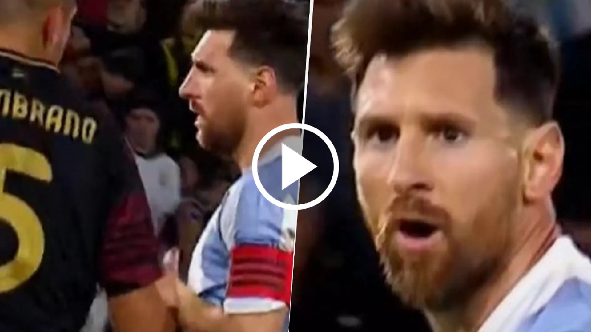 El cruce de Messi con Carlos Zambrano