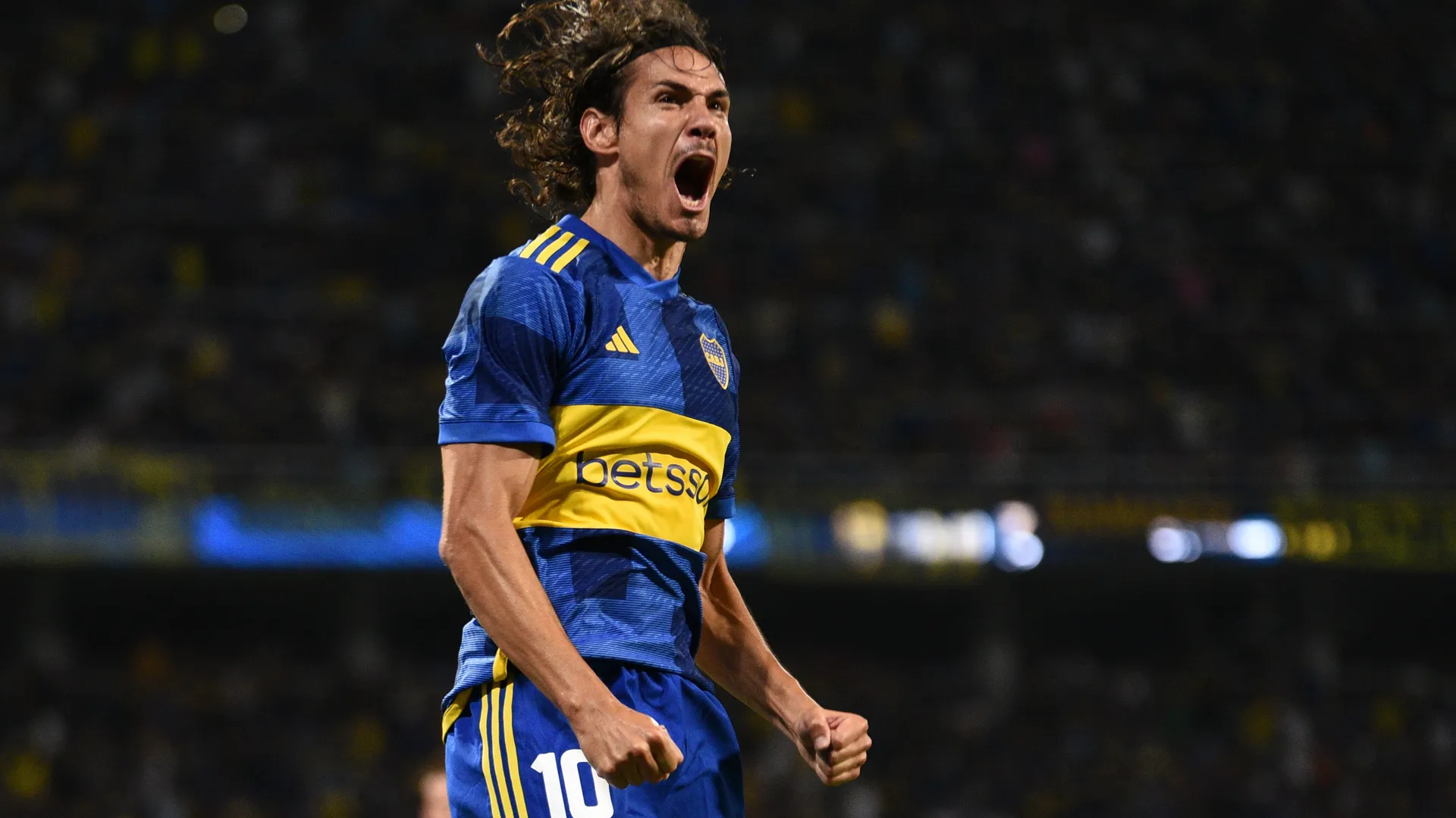 Edinson Cavani en Boca vs. Central Norte