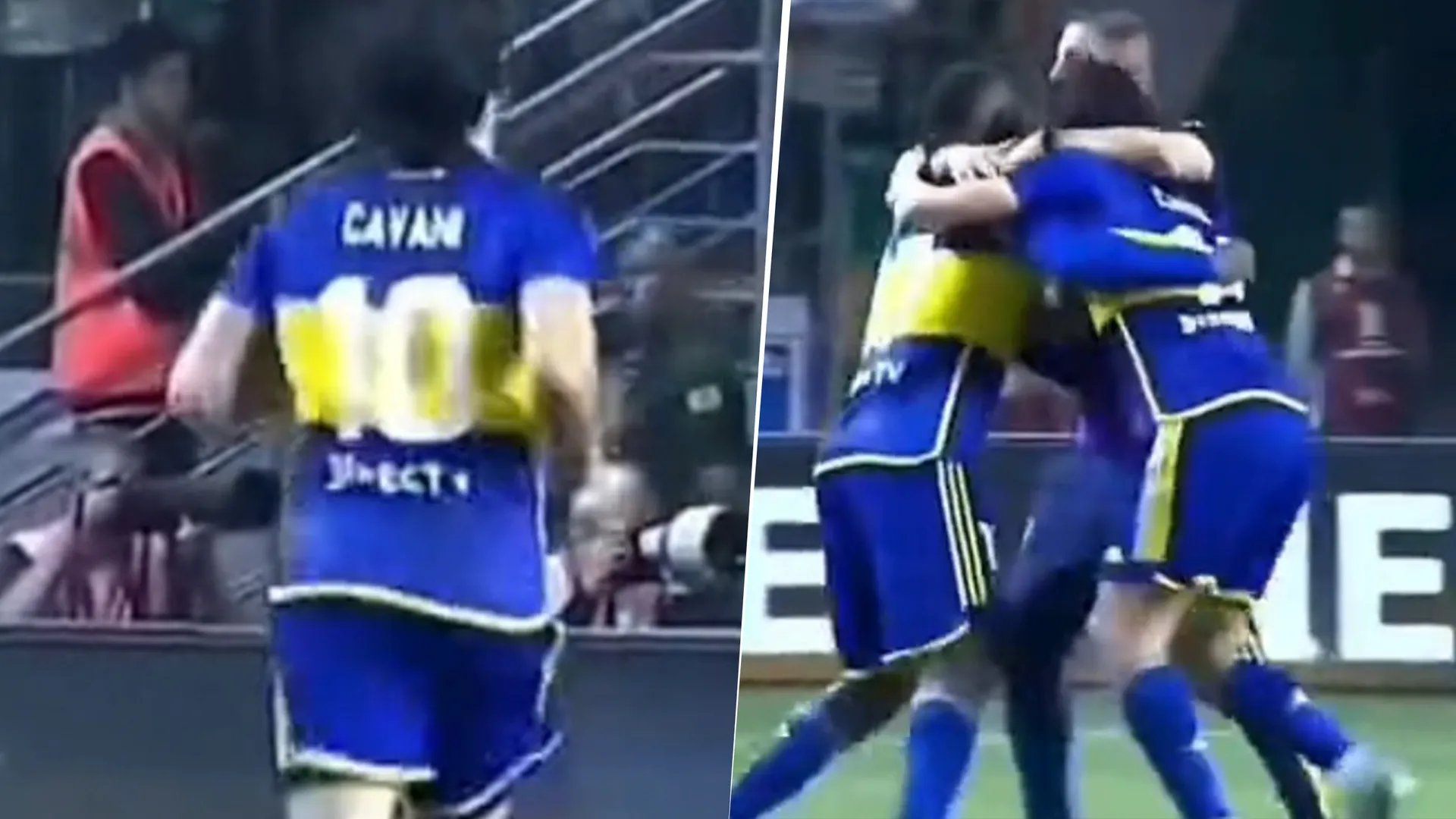 Edinson Cavani en Boca vs. Palmeiras