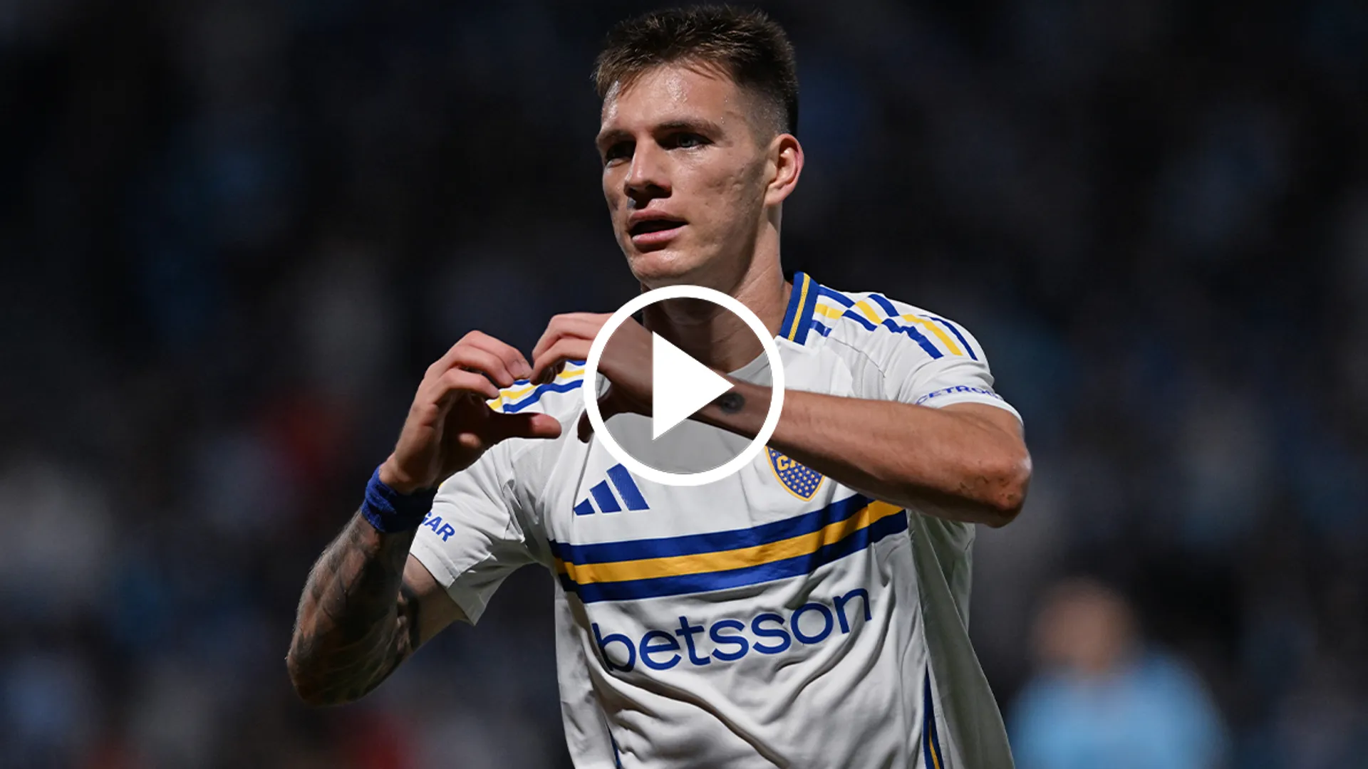Kevin Zenón marcó el 2 a 1 para Boca y asistió en el gol de Carlos Palacios