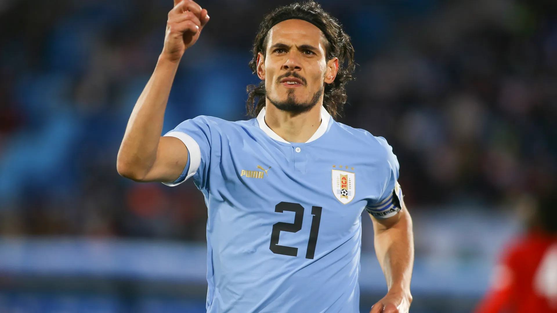 Edinson Cavani en la Selección de Uruguay