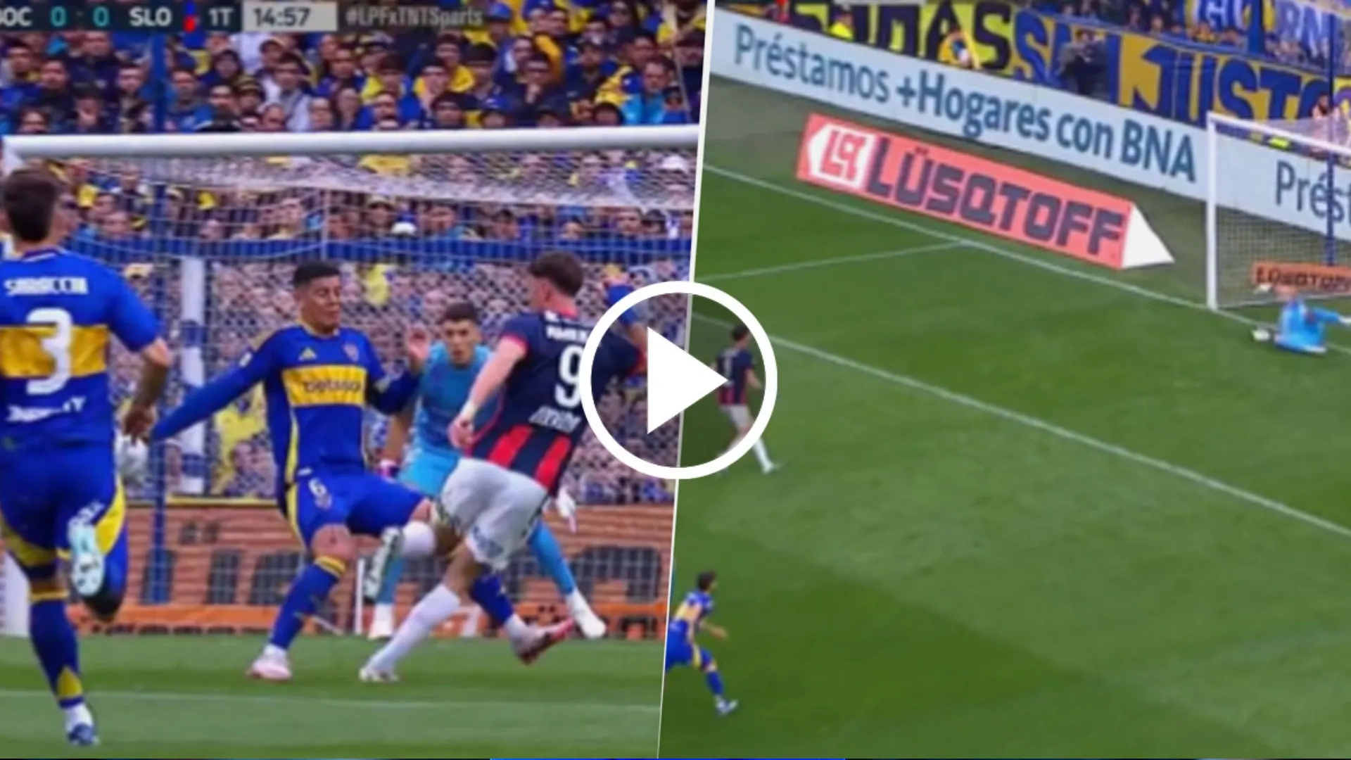 VIDEO | Minuto fatal para Boca: mano de Marcos Rojo, penal y gol de San Lorenzo