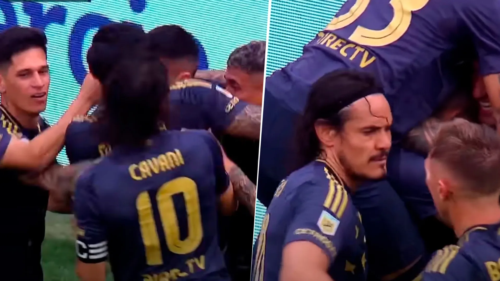El gesto de Paredes y Cavani con Aguirre que refleja las intenciones internas del plantel de Boca