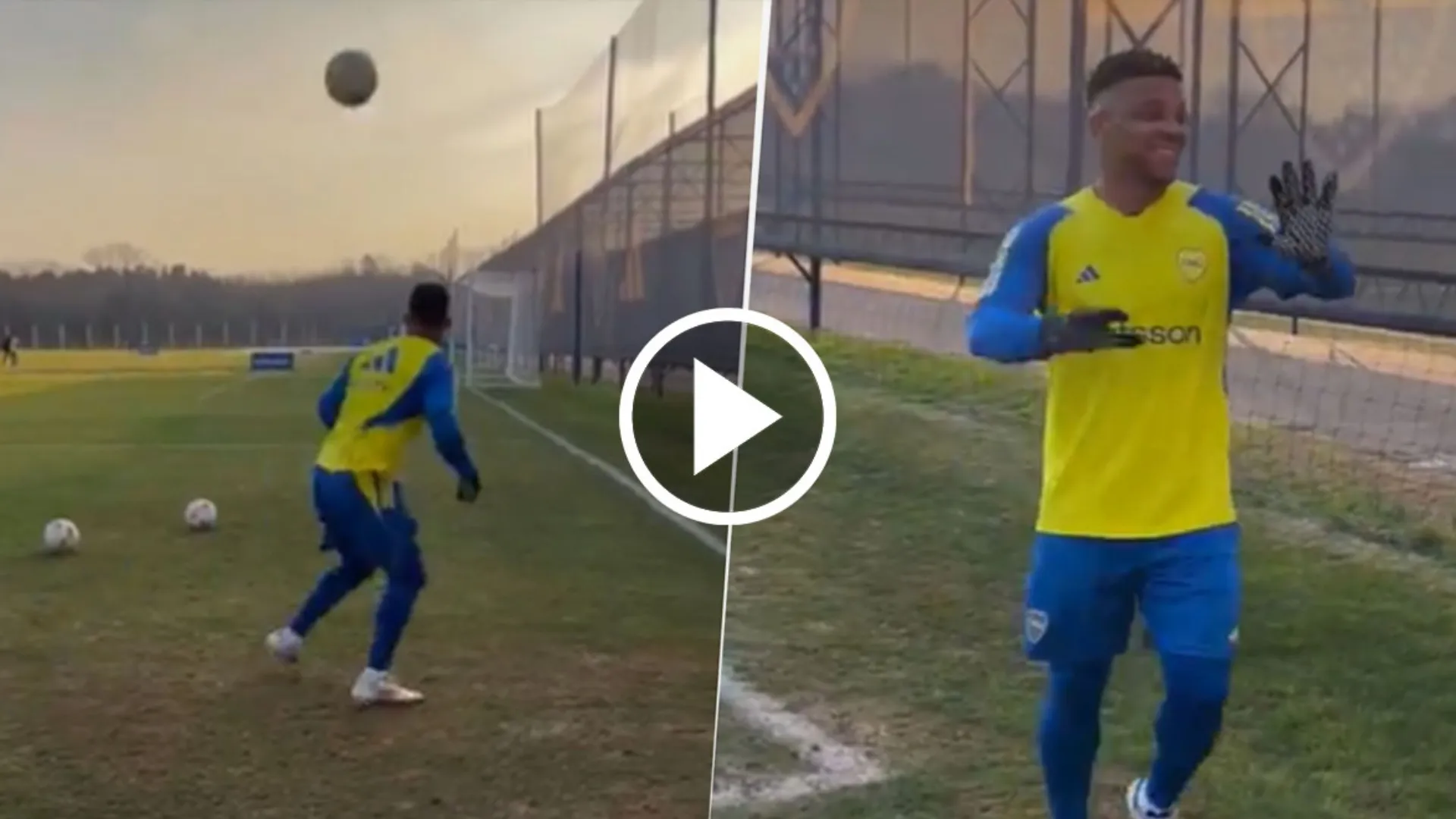 VIDEO | El golazo viral de Frank Fabra en el entrenamiento de Boca