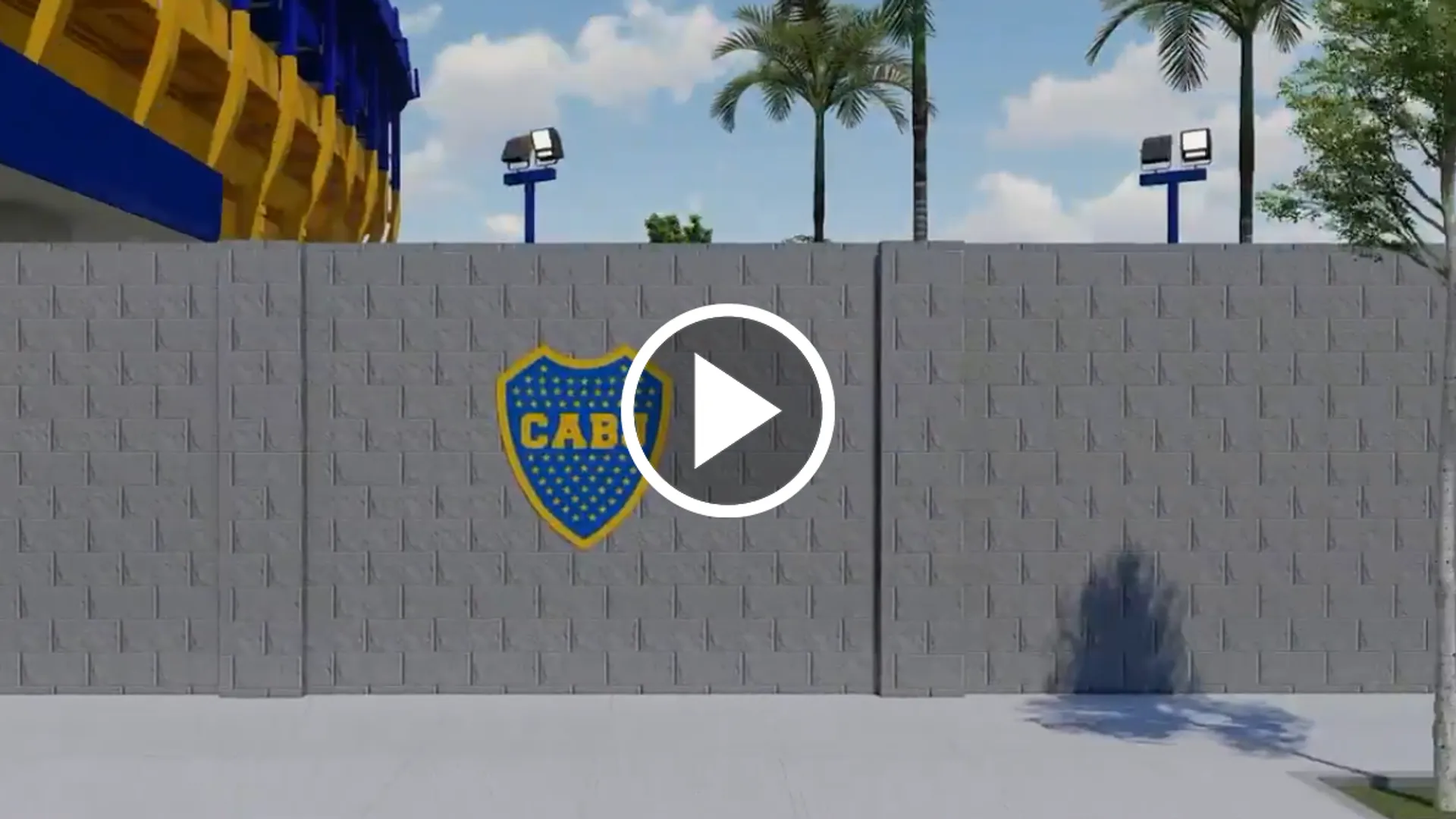 VIDEO | Cómo es el muro que Boca construirá para marcar los límites del club, más allá de La Bombonera