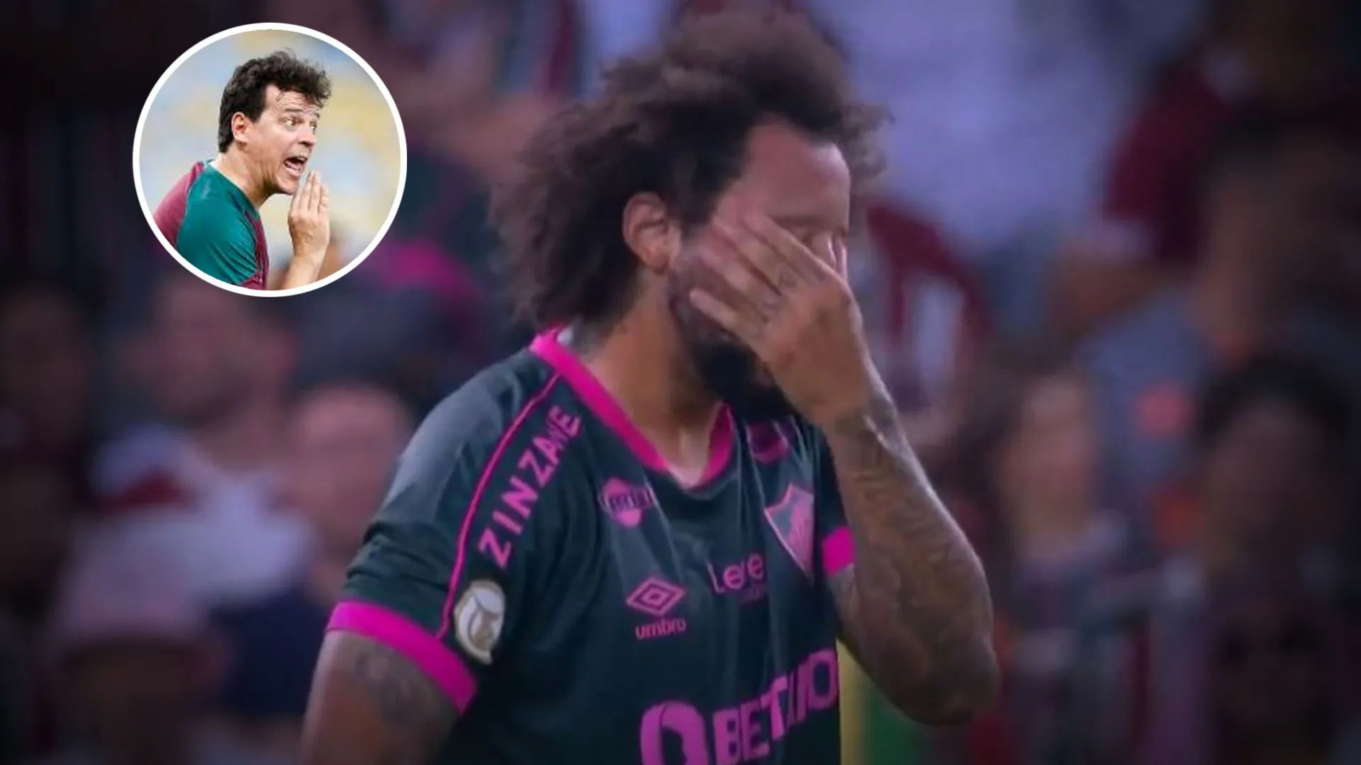Momento difícil para Marcelo en Fluminense: fue silbado y el DT tuvo que salir a bancarlo