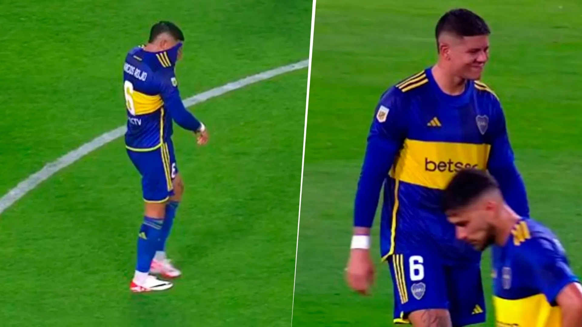 VIDEO | Rojo encendió las alarmas en Boca tras ser reemplazado por una molestia