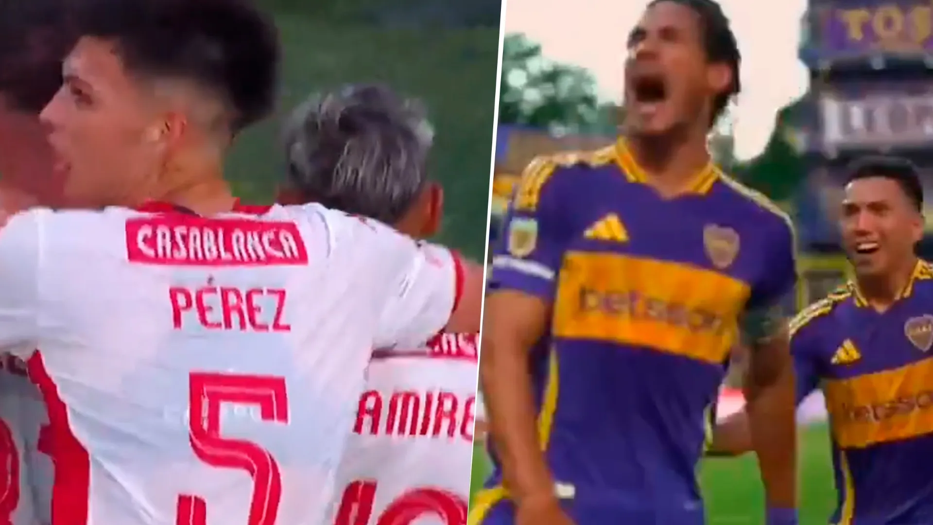 VIDEO | Edinson Cavani metió un golazo de tiro libre para Boca, pero Huracán lo empató poco después