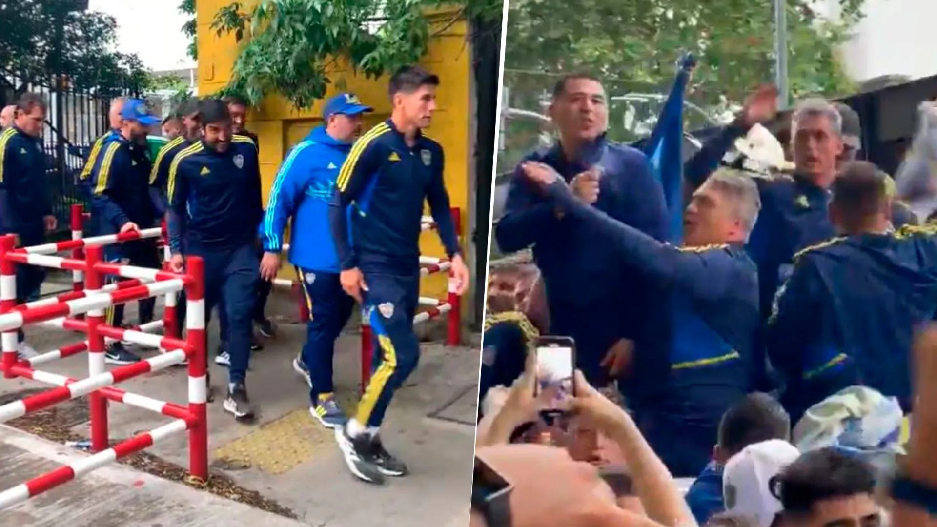 Los ídolos de Boca que acompañaron a Riquelme en la movilización