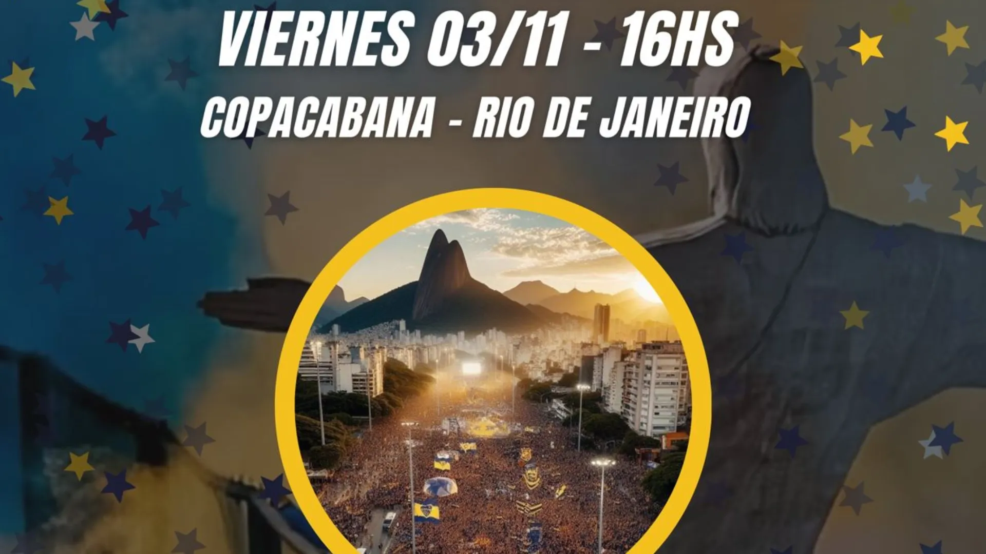 Banderazo en Río: los hinchas de Boca preparan una fiesta antes de la final de la Libertadores