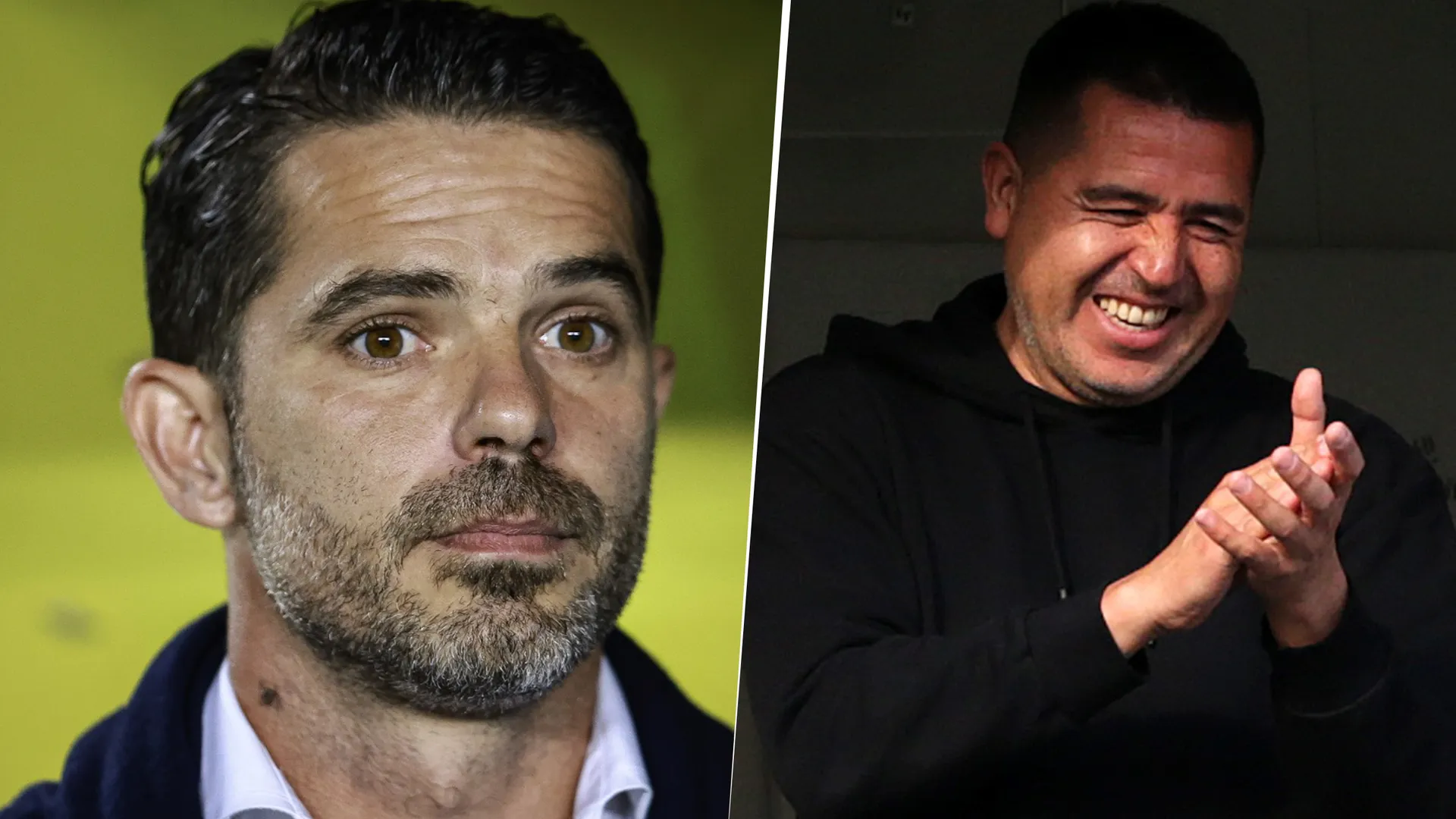 Fernando Gago y Juan Román Riquelme