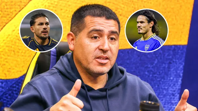 Juan Román Riquelme señaló a Paredes y Cavani en la charla con los jugadores de Boca: "Ellos dos..."