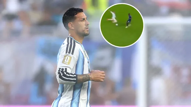 Paredes figura: el video de su entrega total en los minutos finales para el triunfo de Argentina