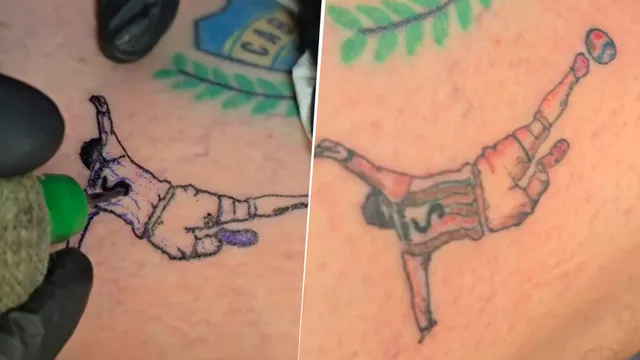 Un hincha de Boca se tatuó el quite de Leandro Paredes ante Egipto
