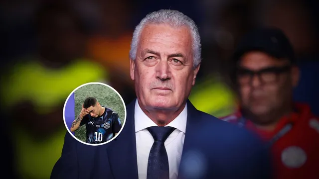 La broma de Gustavo Alfaro a Miguel Almirón por su expulsión: "Le hubieses dicho..."