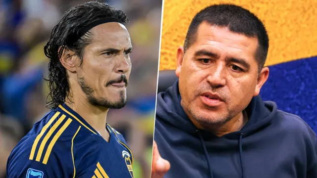 Riquelme lamentó el final del ciclo de Edinson Cavani en Boca: "Una pena"