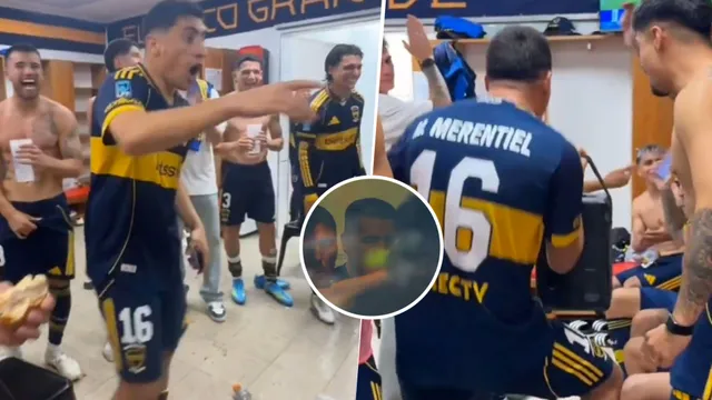 El festejo de los jugadores de Boca con Riquelme: "¿Qué pasa con los turros?"