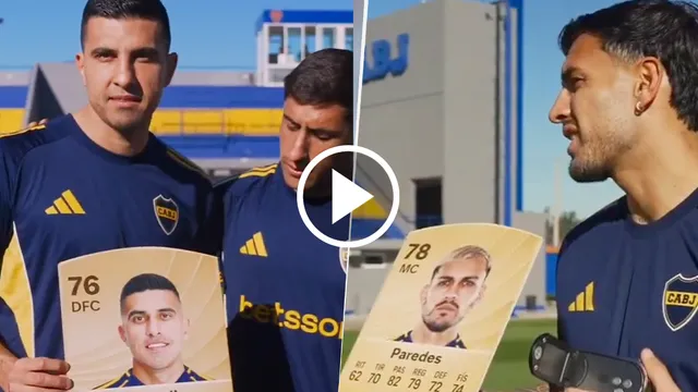 Los jugadores de Boca reaccionaron a sus cartas del EA FC 26