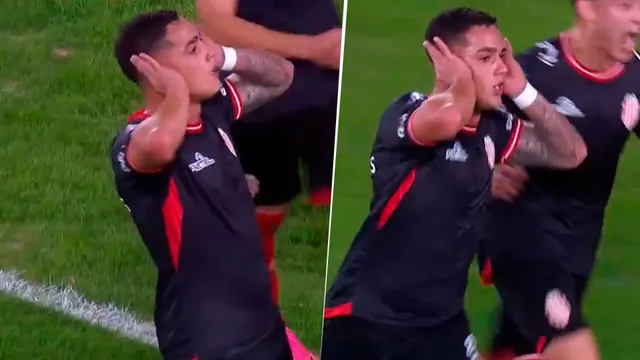 A lo Riquelme: el Toro Morales le convirtió a River y festejó haciendo el Topo Gigio
