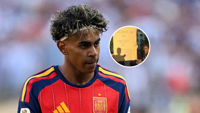 Lamine Yamal y una gastada a Paredes en los festejos de España: "Velada vs. Gavi"