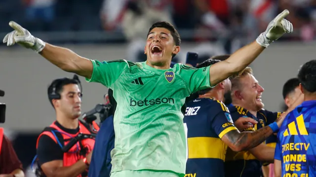 La acción del plantel de Boca con Brey después del clásico. 