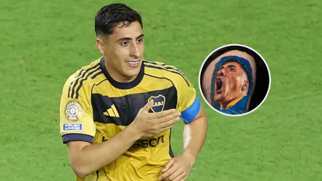El tatuaje gigante de Merentiel que se hizo un hincha de Boca: "14 horas de sesión"
