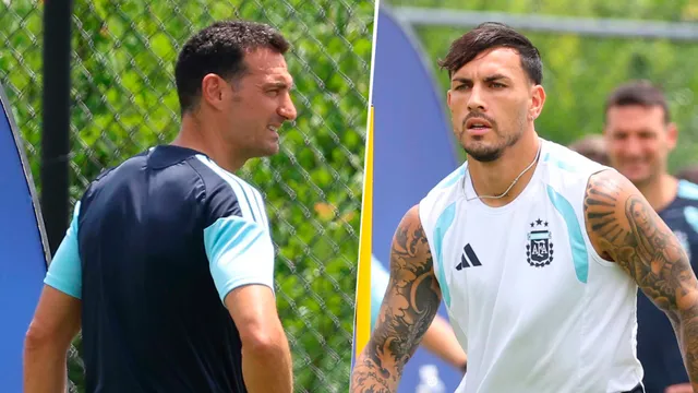 Scaloni dio a entender qué rol pretende para Paredes y aclaró: "Vino lesionado"