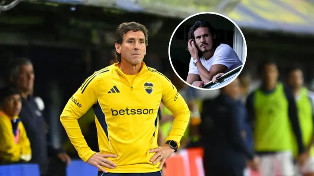 La decisión final de Úbeda con Edinson Cavani en Boca para el duelo con Vélez