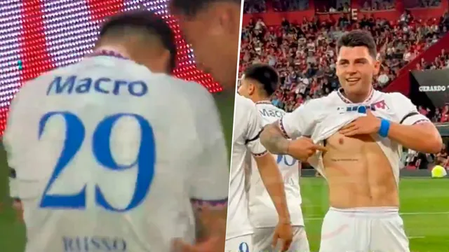 Para Miguel: la emoción de Nacho Russo tras meter un gol en Tigre vs. Newell’s