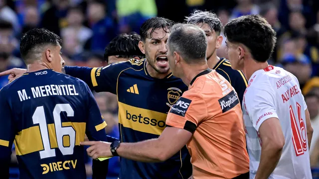 Leandro Paredes y su enojo con el árbitro de Boca-Argentinos: "Sos una vergüenza"