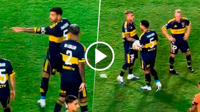 No se vio: la avivada de Paredes antes del penal que terminó en el segundo gol de Boca