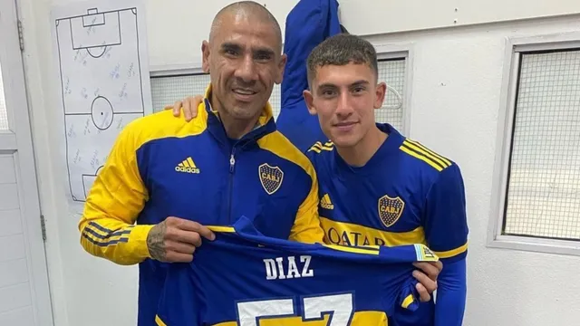 Cedido: Tomás, el hijo del Cata Díaz, se fue de Boca y ya tiene nuevo club