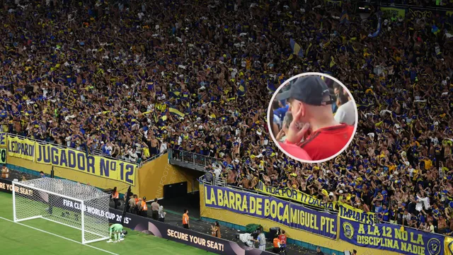 Un hincha del Bayern Múnich se tapó los oídos por los cantitos de la gente de Boca en el Mundial de Clubes 2025