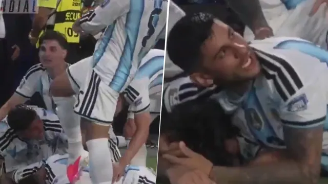 La divertida "venganza" de Leandro Paredes al Cuti Romero en el festejo del gol a Cabo Verde