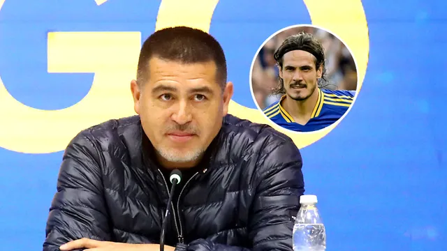 La decisión que tomará Riquelme con Edinson Cavani si Boca clasifica a la Copa Libertadores