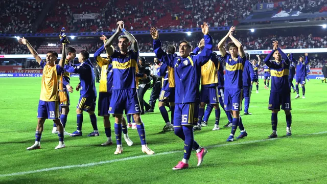 Los jugadores de Boca, festejando en el estadio Morumbí, ahora miran de reojo a la Copa Argentina 2026. 